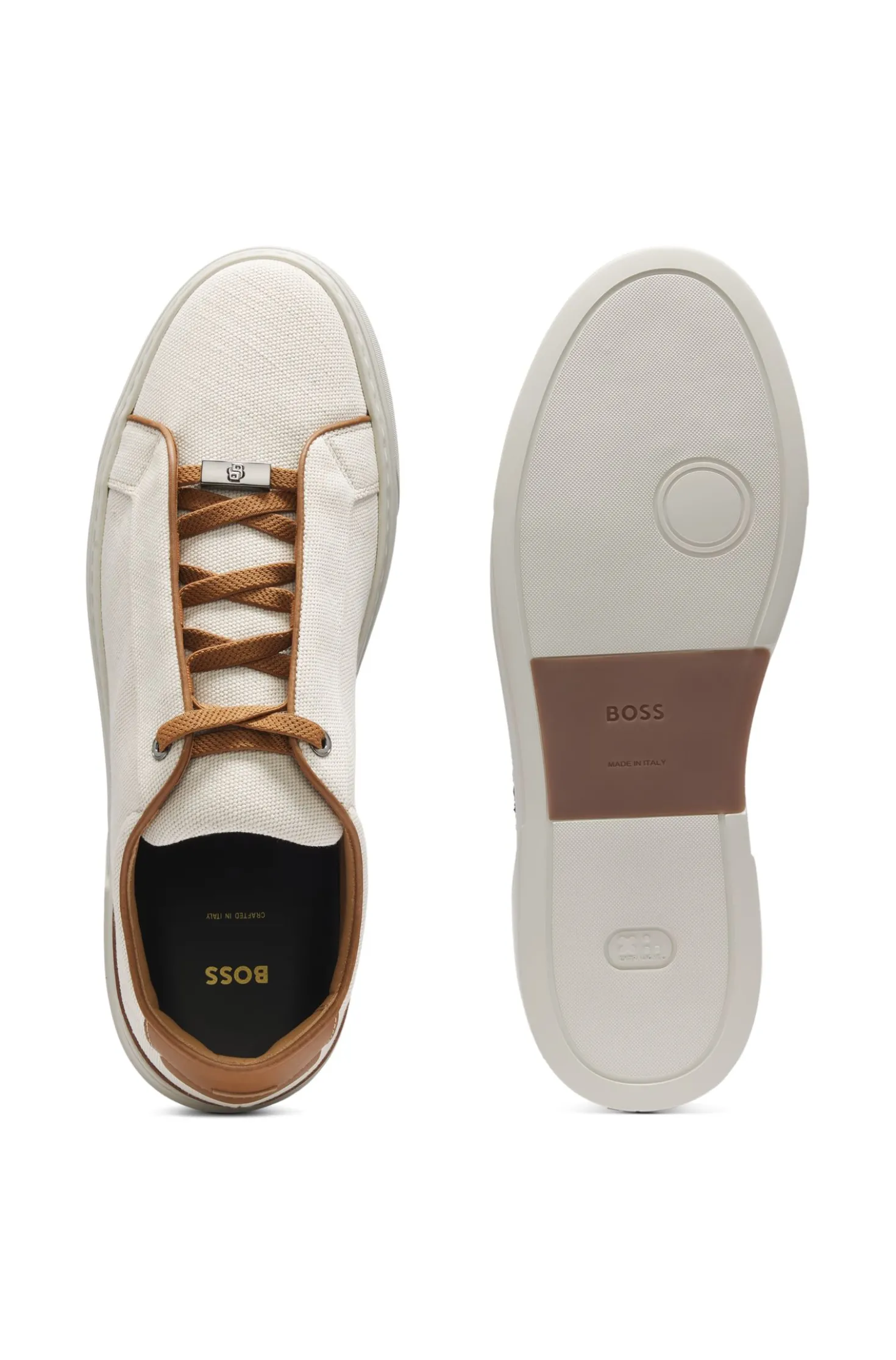 Gary Sneakers mit Canvas-Obermaterial und Lederbesatz