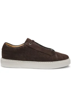 Gary Sneakers mit gewebten Veloursleder-Obermaterial