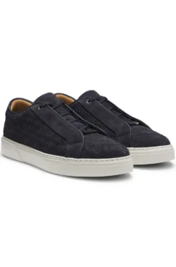 Gary Sneakers mit gewebten Veloursleder-Obermaterial