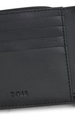 Geldbörse mit Monogramm und unifarbenen Details