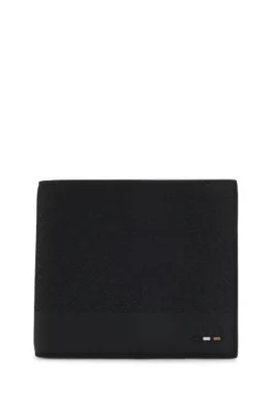 Geldbörse mit Monogramm und unifarbenen Details