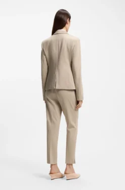Gemusterter Slim-Fit Blazer aus Performance-Stretch-Jersey
