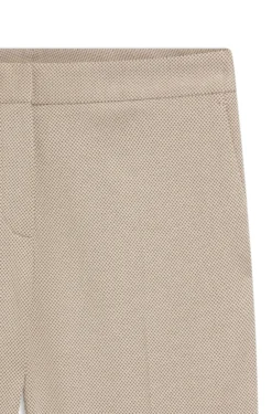 Gemusterte Slim-Fit Hose aus Performance-Stretch-Jersey
