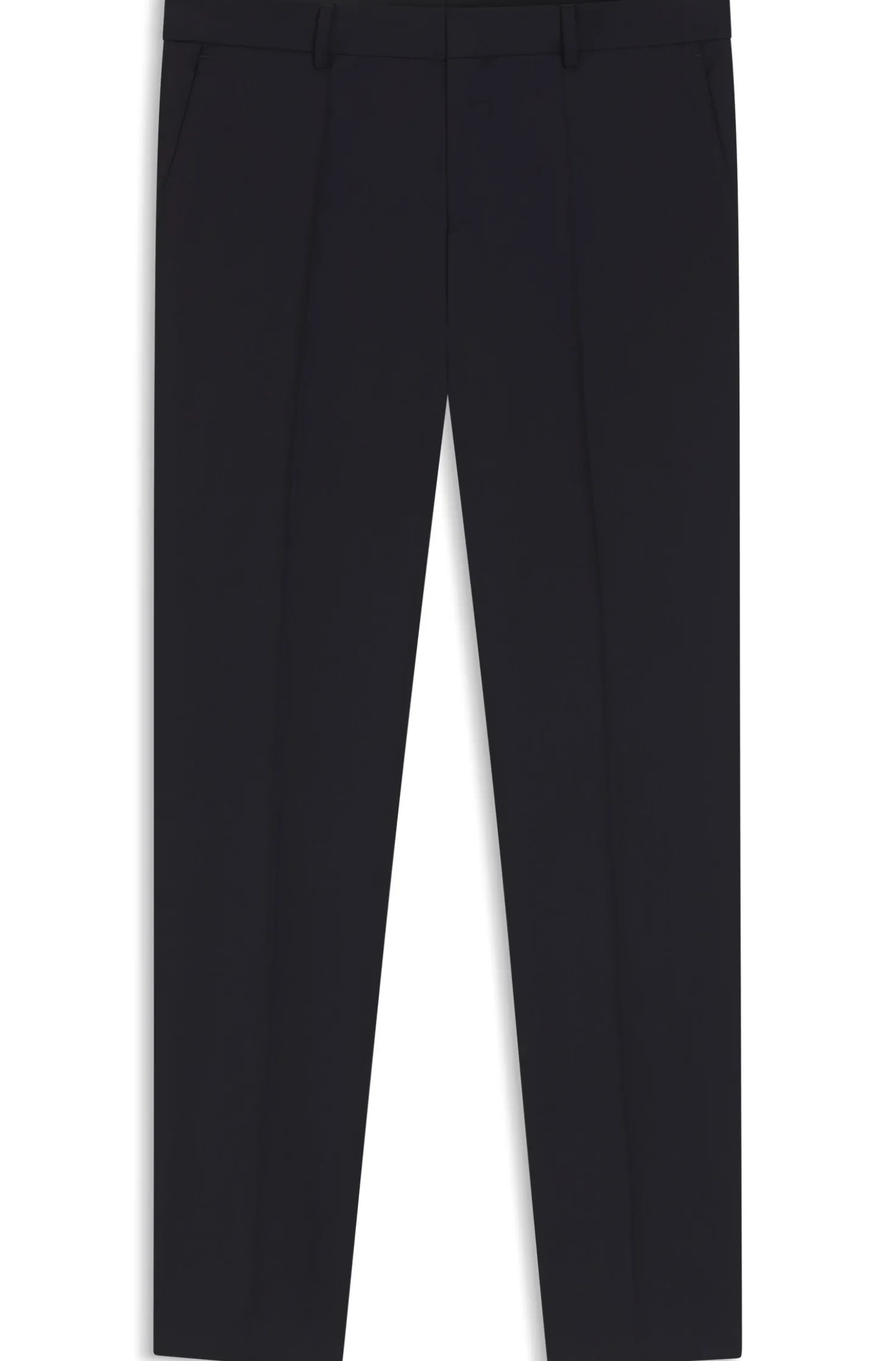 Gemusterte Slim-Fit Hose aus Schurwolle