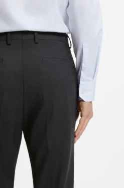 Gemusterte Slim-Fit Hose aus Schurwolle