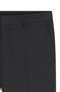 Gemusterte Slim-Fit Hose aus Schurwolle