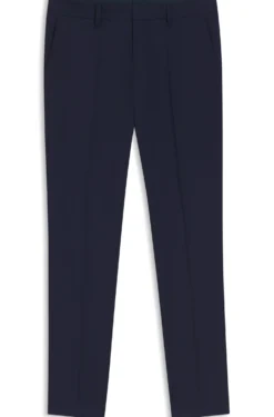 Gemusterte Slim-Fit Hose aus Schurwolle