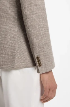 Gemustertes Slim-Fit Sakko aus Schurwoll-Mix