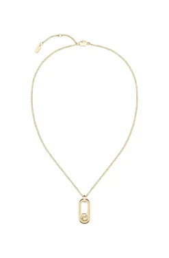Goldfarbene Halskette mit Double-B-Monogramm-Anhänger