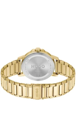 Goldfarbene Uhr mit tonalem Zifferblatt und Armband