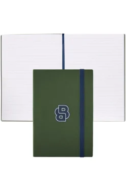 Grünes DIN-A5-Notizbuch mit Double-B-Monogramm