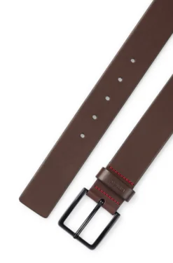Gürtel aus italienischem Leder mit Logo-Prägung auf der Schlaufe