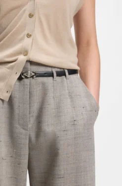 Gürtel aus italienischem Leder mit Double-B-Monogramm-Schließe