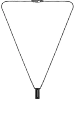 Halskette mit gebürstetem und poliertem Finish