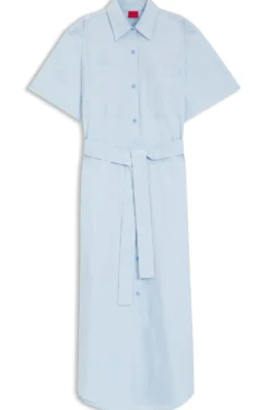 Hemdblusenkleid aus Baumwoll-Popeline