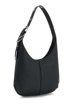 Hobo Bag aus Kunstleder mit geprägtem Logo