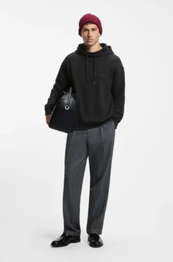 Hoodie aus Baumwolle mit Spaced-Out-Logo und Grafik auf dem Rücken