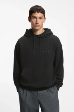 Hoodie aus Baumwolle mit Spaced-Out-Logo und Grafik auf dem Rücken