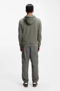 Hoodie aus Baumwoll-Terry mit Logo-Aufnäher