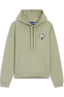 Hoodie aus Baumwoll-Terry mit Logo-Grafik