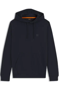 Hoodie aus Baumwoll-Terry mit Logo-Aufnäher