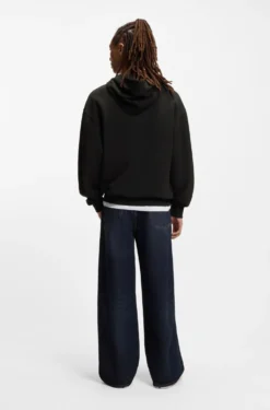 Hoodie aus Baumwoll-Terry mit blauem Logo