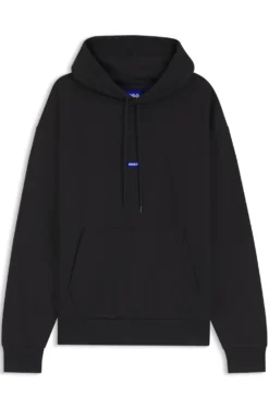 Hoodie aus Baumwoll-Terry mit Logo-Badge