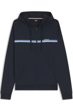 Hoodie aus Baumwoll-Terry mit Reißverschluss