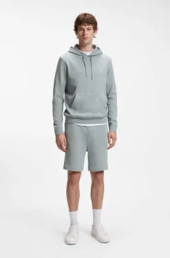 Hoodie aus Baumwoll-Terry mit Logo-Aufnäher