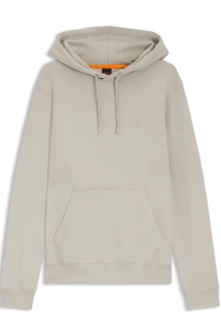 Hoodie aus Baumwoll-Terry mit Logo-Aufnäher