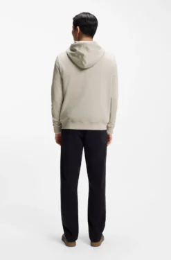Hoodie aus Baumwoll-Terry mit Logo-Aufnäher