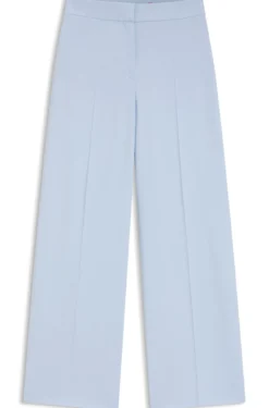 Hose aus Stretch-Gewebe mit weitem Beinverlauf