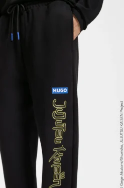 HUGO x Jujutsu Kaisen Jogginghose aus Baumwoll-Terry