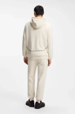 HUGO x RB Hoodie aus Stretch-Baumwolle mit Stier-Motiv