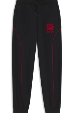 HUGO x RB Jogginghose aus Stretch-Baumwolle mit Stier-Motiv