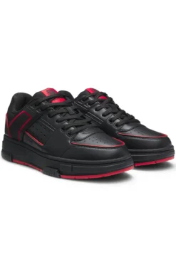 HUGO x RB Sneakers aus Kunstleder mit Stier-Motiv