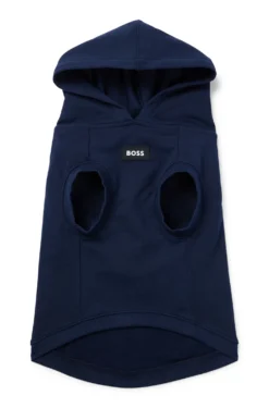 Hunde-Hoodie aus Baumwolle mit Palmen-Print