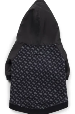 Hunde-Hoodie mit Monogramm-Muster
