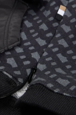 Hunde-Hoodie mit Monogramm-Muster