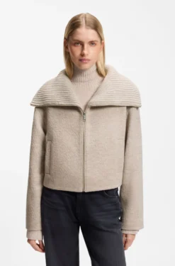 Jacke aus Schurwolle mit Reißverschluss