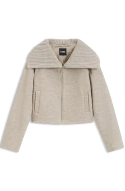 Jacke aus Schurwolle mit Reißverschluss