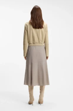 Jacke im Blouson-Stil aus Veloursleder mit Double-B-Monogramm