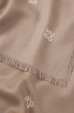 Jacquard-Schal mit Stack-Logo-Print