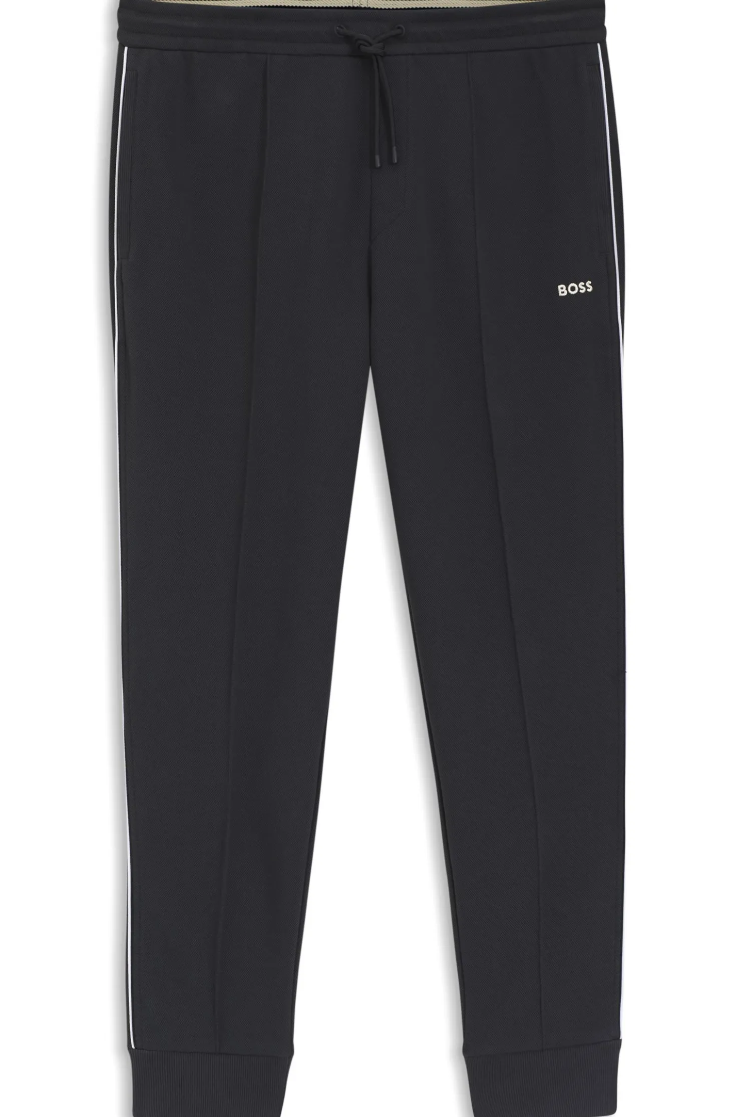 Jogginghose aus Baumwoll-Mix mit Paspeln