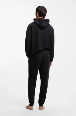 Jogginghose aus Baumwoll-Mix mit Bündchen und Logo-Paspeln