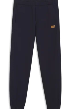 Jogginghose aus Baumwoll-Terry mit Logo-Badge