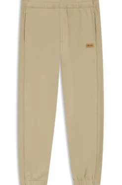 Jogginghose aus Baumwoll-Terry mit Logo-Badge