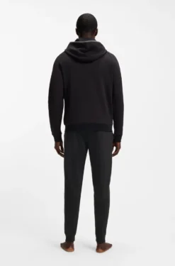 Jogginghose aus Baumwoll-Terry mit Logo und Streifen