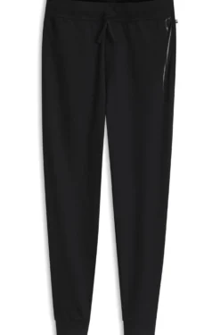 Jogginghose aus Baumwoll-Terry mit Logo und Streifen
