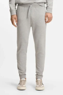 Jogginghose aus Baumwoll-Terry mit Logo-Aufnäher